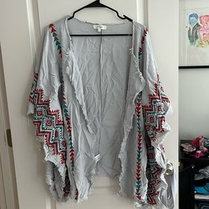Patterned Poncho